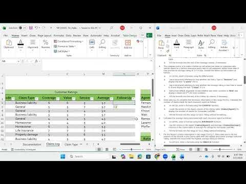 CIS1060 SAM Project A Excel Module 07 - Summarizing Data with PivotTables