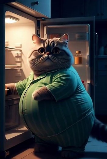 The Food Addict Cat #cat #funny #cute #catchannel