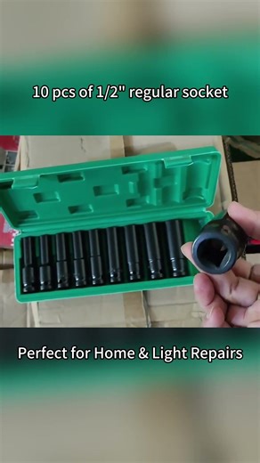Long Style 1/2” Electric Socket Set (8–24mm) | 10pcs for Repair Work #SocketSet #HandTools