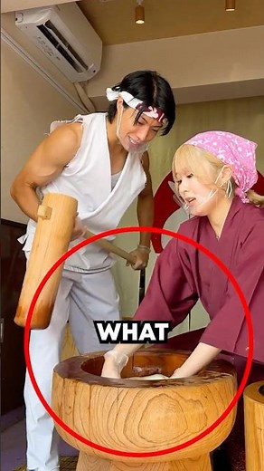 This Is How Japanese people make Mochi!