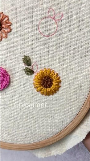 Sunflower Embroidery 🌼