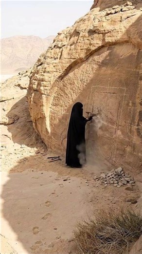 بناء مخبأ سري تحت الجبل في وسط الصحراء ✨