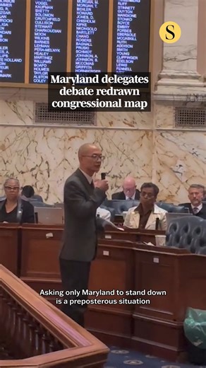 Maryland delegate leaders debate the redistricting map. Read more: https://bit.ly/4rz4lKV 🎥: Katharine Wilson, @baltimoresun | The Baltimore Sun
