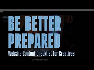 The Ultimate Website Content Checklist for Creatives