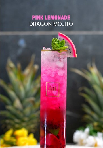 Delicious Pink Lemonade Dragon Mojito Recipe