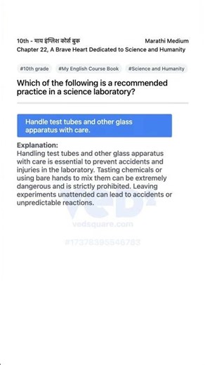 10th My English Course Book Chapter 22 A Brave Heart Dedicated to Science and Humanity