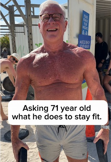 Asking 71 year old how he stays fit. #bodybuilder #workout #fyp #fitness #fittok