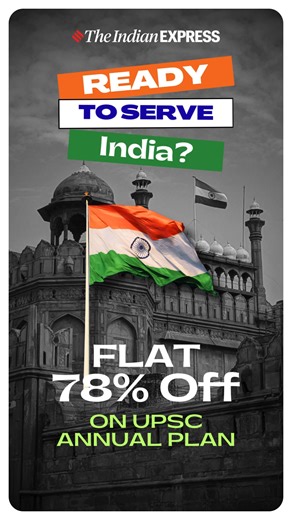 🎉 Freedom Sale – Biggest of the Season! UPSC Essentials Subscription now at Flat 78% OFF. Get ePaper, Essays, Ethics, UPSC Monthly magazine & more. Offer ends soon — don’t miss it. | Indian Express