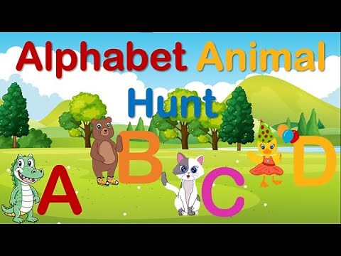 Alphabet Game for Kids | Learn Letters with Animal Friends | Alphabet Animal Hunt