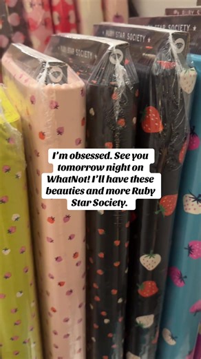 See you on Whatnot! Fieldtripquilting live shopping at 7:30 CST. #newfabricstore #quiltersoftiktok #whatnotseller #rubystarsocietyfabric