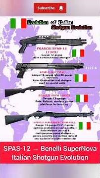 SPAS-12 → Benelli SuperNova: Italian Shotgun Evolution" #shorts