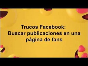 ¿Cómo buscar en una página de Facebook?