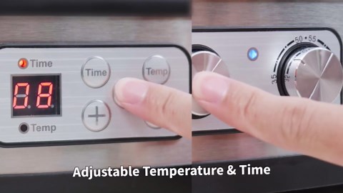 OSTBA Food Dehydrator, Dehydrator for Food and Jerky, Fruits, Herbs, Veggies, Temperature Control Electric Food Dryer Machine, 5 BPA-Free Trays Dishwasher Safe, 240W, Recipe Book Included