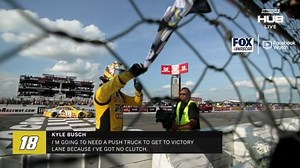 "I'm going to need a push truck to get to Victory Lane because I've got no clutch." Radioactive: Pocono Raceway. | NASCAR on FOX
