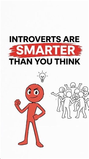 Introverts are smarter than you think #introvert #psychology #shorts