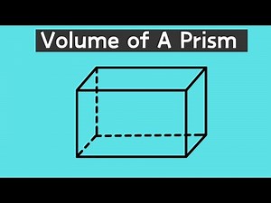 How to find the volume of a prism.