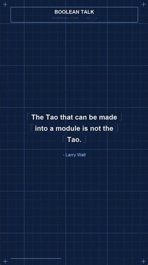 The Tao that can be made into a module is not the Tao. - Larry Wall Some problems resist decompositi