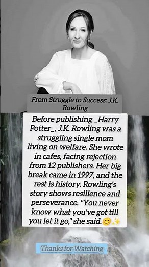 From Struggle To Success : JK. Rowling #shorts #shortsvideo #actor #news