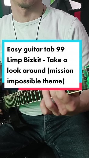 Learn Mission Impossible Theme by Limp Bizkit on Guitar | Easy Tutorial