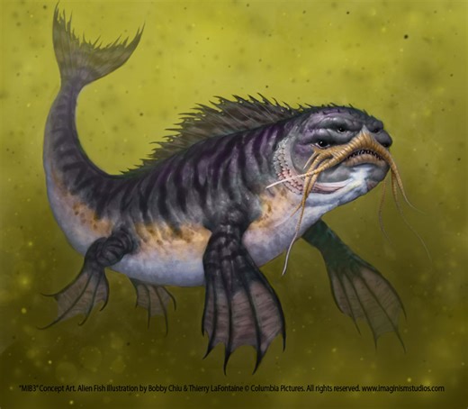 MEN IN BLACK 3 Concept Art Of The Enormous Alien Fish