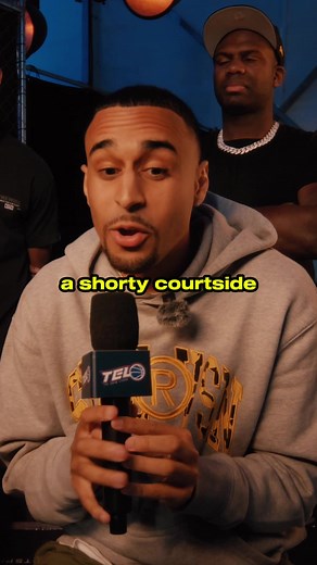 @speedy says he would NOT shoot his shot courtside 🙅‍♂️ Would you? #speedy #interview #rizz