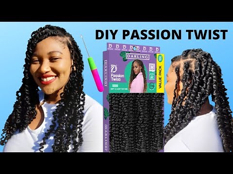 DIY PASSION TWIST using DARLING Hair and Crochet Method | Fast & Easy