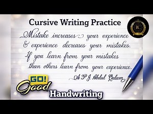 How to write good handwriting practice | Neat and clean cursive Handwriting | Fair Handwriting