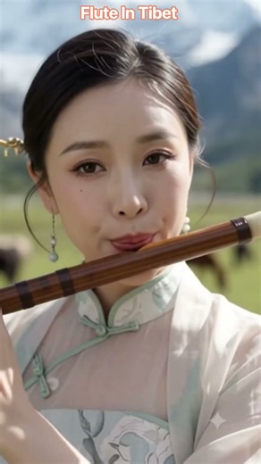 Chinese Flute Melodies in the Majestic Tibetan Mountains #youtubeshorts