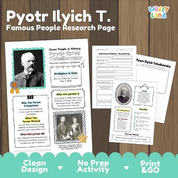 Pyotr Ilyich Tchaikovsky Biography Research Page People Classical Composer Study