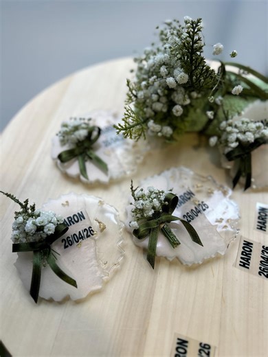 Gifts and favors for communion, christening, wedding