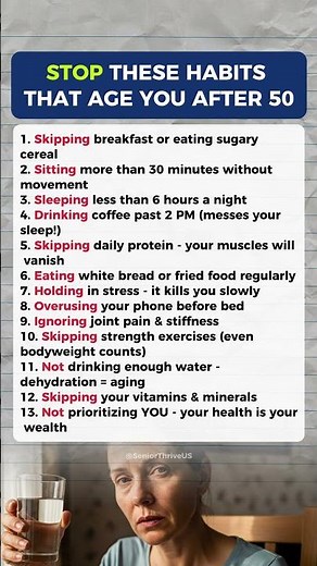 13 Habits That Secretly Age You After 50