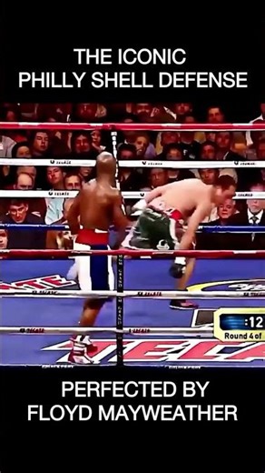 Floyd’s Philly Shell is the greatest defense in boxing history🥊#boxing #boxingtraining