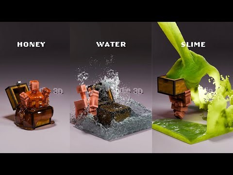 The Most Satisfying Minecraft Realistic Fluid Simulations Compilation 5