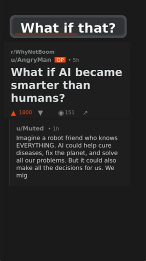 What if AI became smarter than humans? #mindblown
