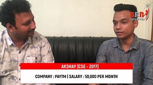 2.1K views · 343 shares | Akshay (CSE - 2017) selected at Paytm with a salary of "50,000" per month. www.BRNINFOTECH.com | 9966309900 (WhatsApp / Call) | BRN Infotech | Facebook