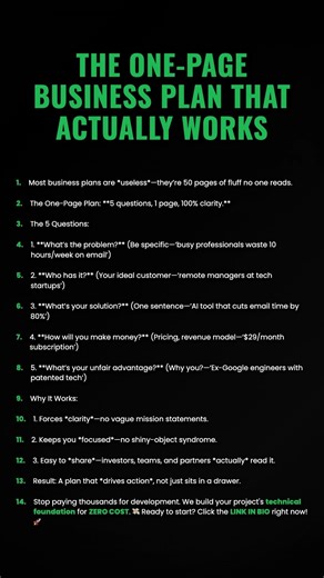 The One-Page Business Plan That Actually Works #ad (Verify Info)