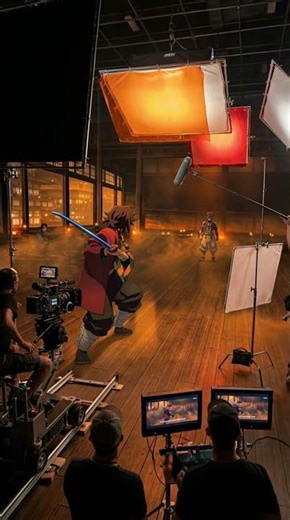 Giyuu Tomioka vs Akaza Upper moon 3 behind the scenes