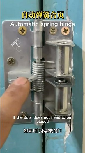 Spring hinge, easy installation, automatic door closer, retrofit, door closer