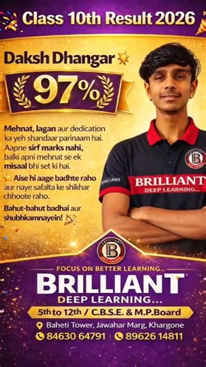 Topper Honest Review 🔥2026 Brilliant Classes ✨💯 Khargone