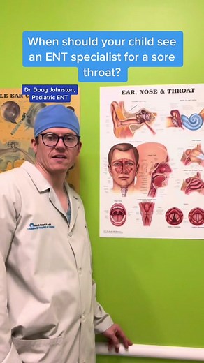 There are a number of reasons why children should see a pediatric ENT for recurring sore throats. #sorethroat #sorethroats #sorethroatseason #kidssorethroat #sorethroatrelief #tonsils #adenoids #tonsillitis #tonsillitischeck #sickcheck #sickkids #parentingtips #pediatrics #luriechildrens #lurieschildrenshospital