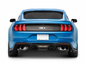 Mustang GT500 Style Rear Diffuser; Matte Black (18-23 Mustang GT, EcoBoost) - Free Shipping