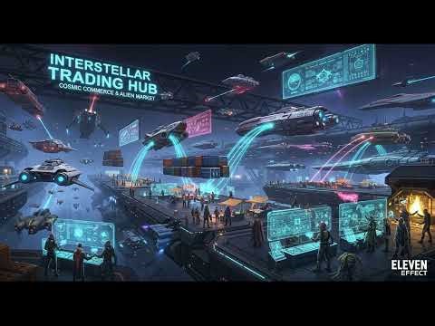 Interstellar Trading Hub • Cosmic Commerce & Alien Market Sounds