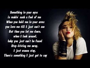 Madonna - Borderline Karaoke / Instrumental with lyrics on screen