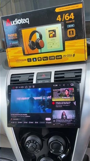 Done instal upgrade android 9inc Audioteq 4/64 twin mic Set on Vios🔊#audiomobil