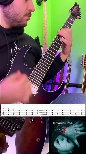 Drowning Pool - Bodies | Guitar Riff + TAB | Ibanez RG652 & Archetype Gojira 🤘