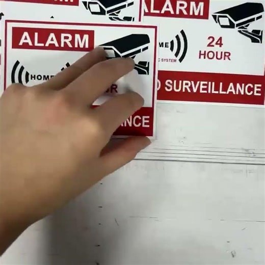 Video Surveillance Sign Label Notification Vinyl Decal Sticker