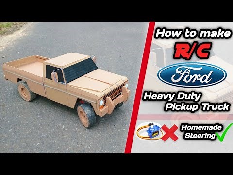 DIY RC Ford F100 Pickup Truck : A Cardboard Car Build
