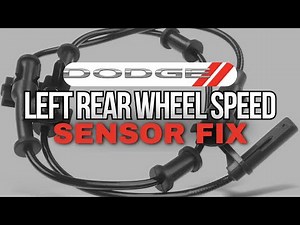 How to Fix Your Left Rear Wheel Speed Sensor on Your Dodge Charger, Challenger, and Chrysler 300!