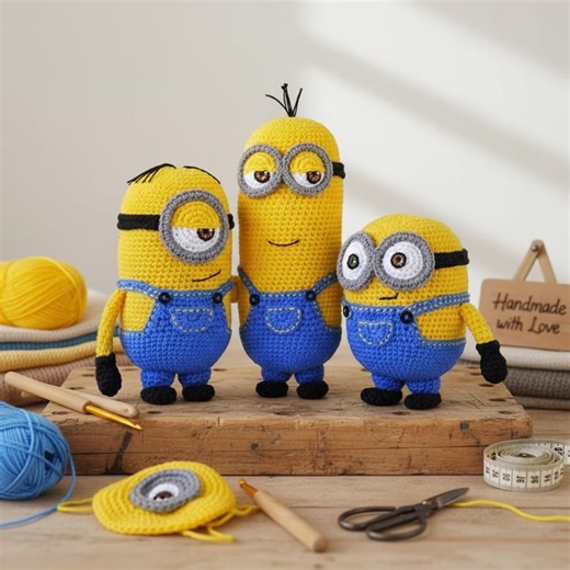 Crochet Patterning Minion Movie PDF | Amigurumi Crochet Pattern Toy | Cute Yellow Character Plush Gift - Etsy
