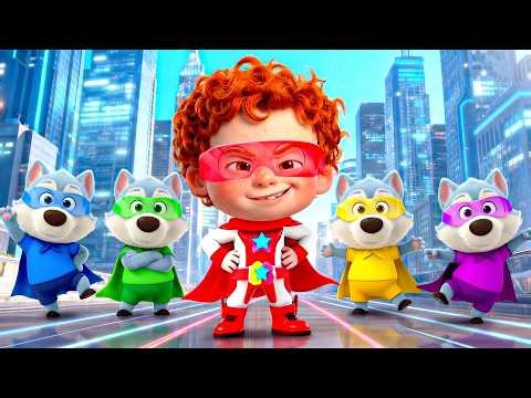 Kids Turn into Superheroes | Color Song | Learn Colors 💕 3D Kids Songs & Nursery Rhymes | Lala Tunes